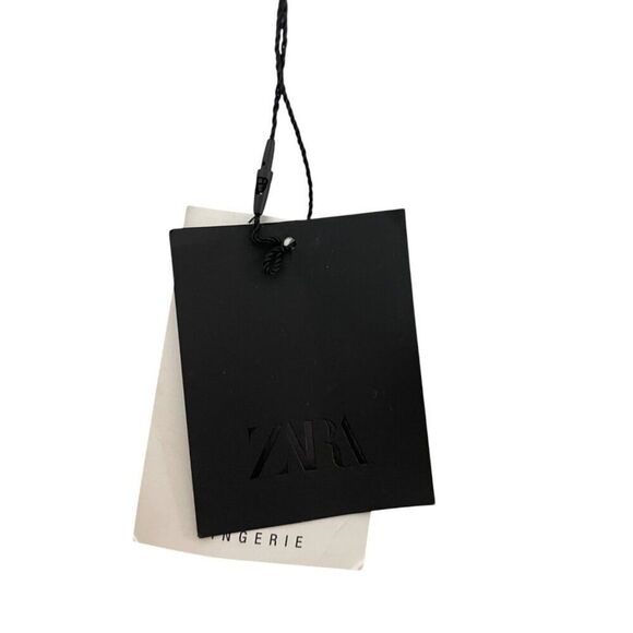 Zara Womens Lace Midi Skirt M Oyster White Mid Rise Viscose Floral 1377/904 NWT - Picture 8 of 16